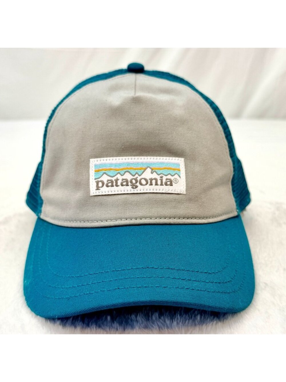 Patagonia Unisex Adjustable Meshback Snapback Cap Hat Teal